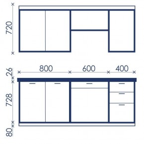 Кухонный гарнитур Ольвия-6 (1.8м) в Нытве - nytva.mebel24.online | фото 4