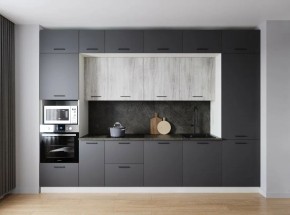 Кухонный гарнитур Санторини 3400 (Стол. 38мм) в Нытве - nytva.mebel24.online | фото 1