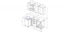 Кухонный гарнитур угловой Дели 1000*1800 (Стол. 26мм) в Нытве - nytva.mebel24.online | фото 2