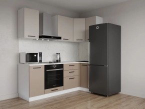 Кухонный гарнитур угловой Каппучино 2200*1000 (Стол. 26мм) в Нытве - nytva.mebel24.online | фото