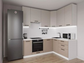 Кухонный гарнитур угловой Каппучино 2200*1600 h 950 (Стол. 38мм) в Нытве - nytva.mebel24.online | фото