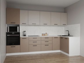 Кухонный гарнитур угловой Каппучино 3200*1400 (Стол.38мм) в Нытве - nytva.mebel24.online | фото 1