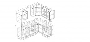 Кухонный гарнитур угловой Санторини 2400*1600 (Стол. 38мм) в Нытве - nytva.mebel24.online | фото 2