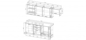 Кухонный гарнитур Умбра 2550 (Стол. 26мм) в Нытве - nytva.mebel24.online | фото 2