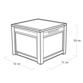 Квадратный сундук Cube Rattan 208 л в Нытве - nytva.mebel24.online | фото 5