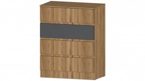 ЛЕНОРА Комод 4 ящика (графит) в Нытве - nytva.mebel24.online | фото