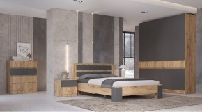 ЛЕНОРА Спальный гарнитур (модульный) графит в Нытве - nytva.mebel24.online | фото
