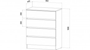 ЛЕНОРА Спальный гарнитур (модульный) графит в Нытве - nytva.mebel24.online | фото 3