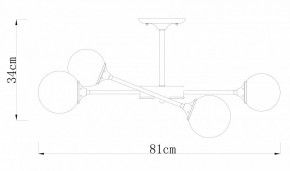 Люстра на штанге Arte Lamp Marco A2703PL-6SG в Нытве - nytva.mebel24.online | фото 2