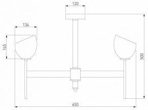 Люстра на штанге Eurosvet Arrista 60130/6 латунь Smart в Нытве - nytva.mebel24.online | фото 2