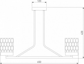 Люстра на штанге Eurosvet Calle 60127/6 латунь в Нытве - nytva.mebel24.online | фото 4