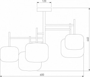 Люстра на штанге Eurosvet Jar 70128/5 золото в Нытве - nytva.mebel24.online | фото 3