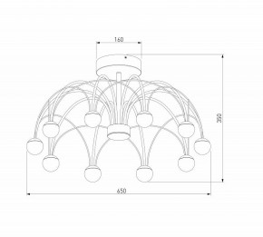 Люстра на штанге Eurosvet Ragno 90035/10 LED черный в Нытве - nytva.mebel24.online | фото 4