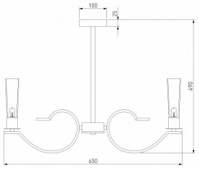 Люстра на штанге Eurosvet Rosher 60141/6 хром в Нытве - nytva.mebel24.online | фото 2