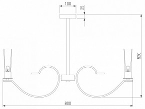 Люстра на штанге Eurosvet Rosher 60141/8 латунь в Нытве - nytva.mebel24.online | фото 2