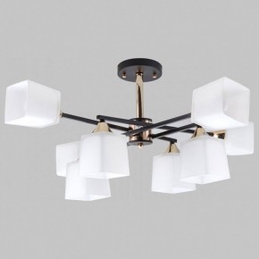 Люстра на штанге Imex MD.4080 MD.4080-8-S-BK+FGD в Нытве - nytva.mebel24.online | фото