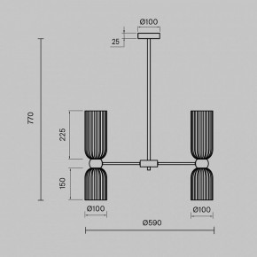 Люстра на штанге Maytoni Antic MOD302PL-10W в Нытве - nytva.mebel24.online | фото 3
