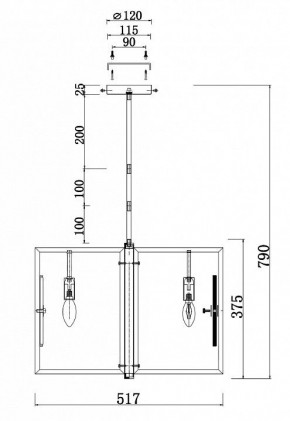 Люстра на штанге Maytoni Marmo MOD099PL-06G в Нытве - nytva.mebel24.online | фото 4