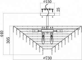 Люстра на штанге Maytoni Mazzo MOD130CL-14G в Нытве - nytva.mebel24.online | фото 4