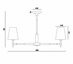 Люстра на штанге Maytoni Zaragoza H001CL-07BS в Нытве - nytva.mebel24.online | фото 4