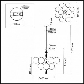 Люстра на штанге Odeon Light Palle 5405/12 в Нытве - nytva.mebel24.online | фото 4