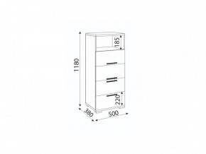 Мармарис (гостиная) М10 Комод малый в Нытве - nytva.mebel24.online | фото 2