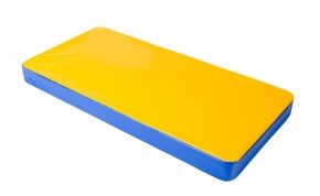 Мат гимнастический 1х0,5х0,08м цв. синий-желтый в Нытве - nytva.mebel24.online | фото 1