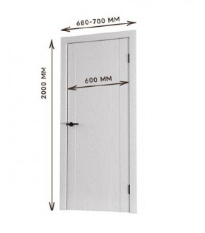Межкомнатная дверь Bolivar Каньон браун (комплект) 600 в Нытве - nytva.mebel24.online | фото