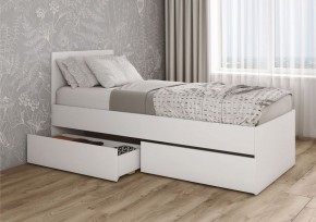 МОРИ КРМЯ 900.1/1 Кровать с нишей под ящики (настил) белый в Нытве - nytva.mebel24.online | фото 2