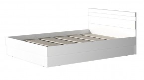 МС "Хилтон" Кровать 1,4 (Белый текстурный) 1400*2000 в Нытве - nytva.mebel24.online | фото