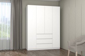 МС "Хилтон" Шкаф №1 1600 (Белый текстурный) в Нытве - nytva.mebel24.online | фото
