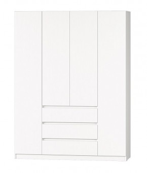 МС "Хилтон" Шкаф №1 1600 (Белый текстурный) в Нытве - nytva.mebel24.online | фото 2