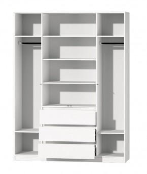 МС "Хилтон" Шкаф №1 1600 (Белый текстурный) в Нытве - nytva.mebel24.online | фото 3