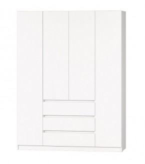 МС "Хилтон" Шкаф №1 1600 (Белый текстурный) в Нытве - nytva.mebel24.online | фото