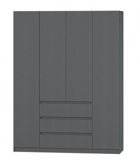 МС "Хилтон" Шкаф №1 1600 (Графит) в Нытве - nytva.mebel24.online | фото 2