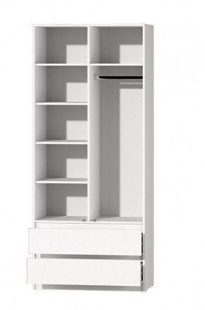 МС "Хилтон" Шкаф №3 900 (Белый текстурный) в Нытве - nytva.mebel24.online | фото 3
