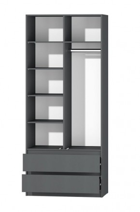 МС "Хилтон" Шкаф №3 900 (Графит) в Нытве - nytva.mebel24.online | фото 3