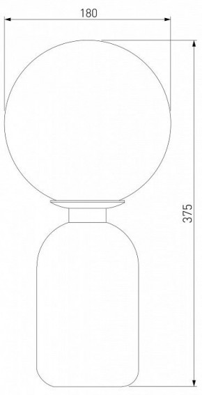 Настольная лампа декоративная Eurosvet Bubble 01197/1 белый в Нытве - nytva.mebel24.online | фото 2