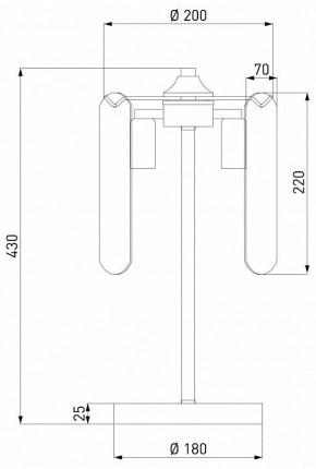 Настольная лампа декоративная Eurosvet Claire 01170/3 золото в Нытве - nytva.mebel24.online | фото 3