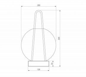 Настольная лампа декоративная Eurosvet Frasco 80507/1 черный в Нытве - nytva.mebel24.online | фото 3