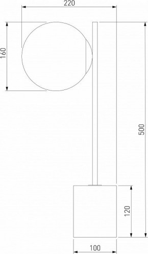 Настольная лампа декоративная Eurosvet Marbella 01157/1 черный в Нытве - nytva.mebel24.online | фото 3