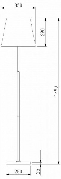 Настольная лампа декоративная Eurosvet Ozark 01156/1 латунь в Нытве - nytva.mebel24.online | фото 2