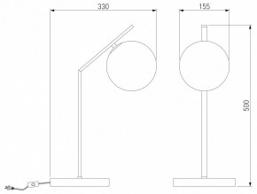 Настольная лампа декоративная Eurosvet Shape 01213/1 хром в Нытве - nytva.mebel24.online | фото 3