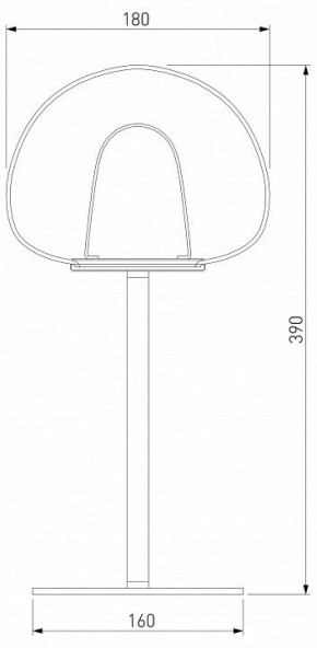 Настольная лампа декоративная Eurosvet Twice 90326/1 черный в Нытве - nytva.mebel24.online | фото 2