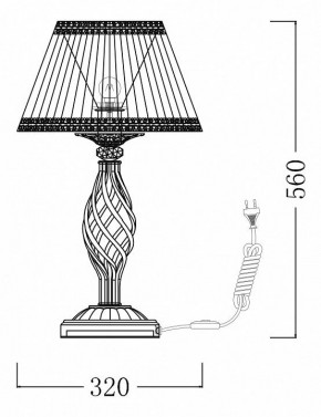 Настольная лампа декоративная Maytoni Grace ARM247-00-G в Нытве - nytva.mebel24.online | фото 7