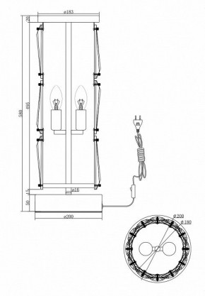 Настольная лампа декоративная Maytoni Puntes MOD043TL-02CH в Нытве - nytva.mebel24.online | фото 4