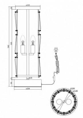 Настольная лампа декоративная Maytoni Puntes MOD043TL-02G в Нытве - nytva.mebel24.online | фото 3