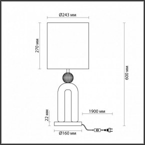 Настольная лампа декоративная Odeon Light Bagel 5410/1T в Нытве - nytva.mebel24.online | фото 4