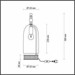 Настольная лампа декоративная Odeon Light Bell 4892/1T в Нытве - nytva.mebel24.online | фото 6