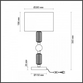 Настольная лампа декоративная Odeon Light Candy 4861/1T в Нытве - nytva.mebel24.online | фото 4